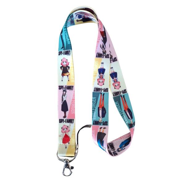 Japan Anime Spy X Family Neck Lanyard & Clip Multicolor Fabric One Size Unisex - Picture 5 of 6